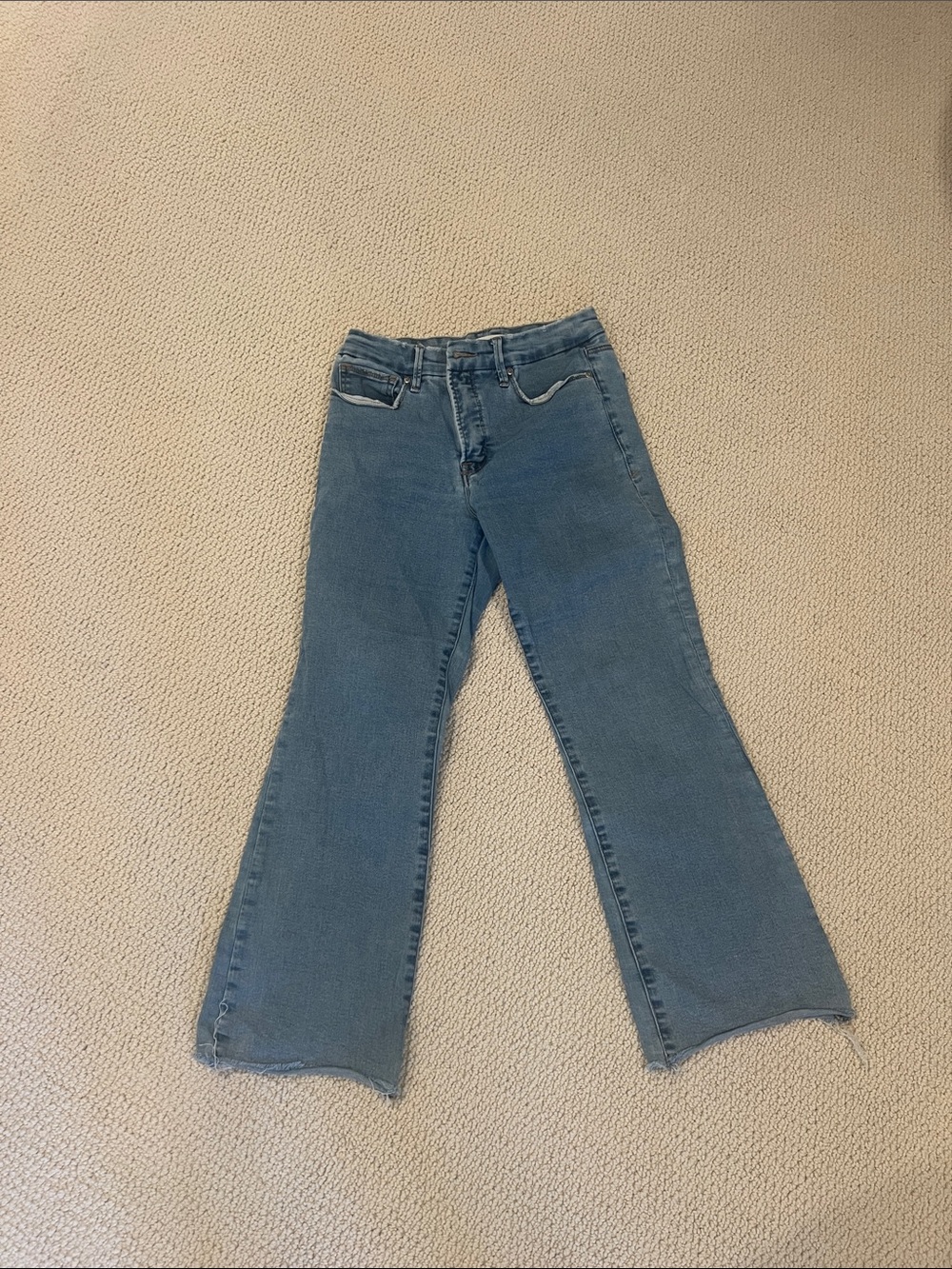 Good American Blue Wide-Leg Jeans